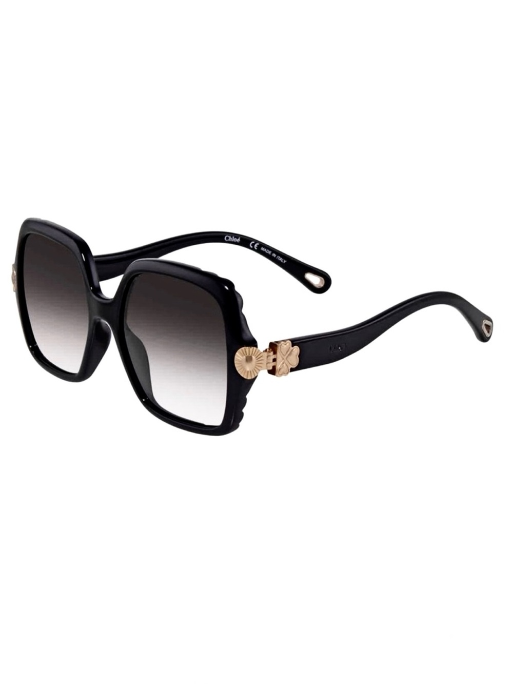 CHLOE Black Gradient Square Sunglasses NEW CE746S